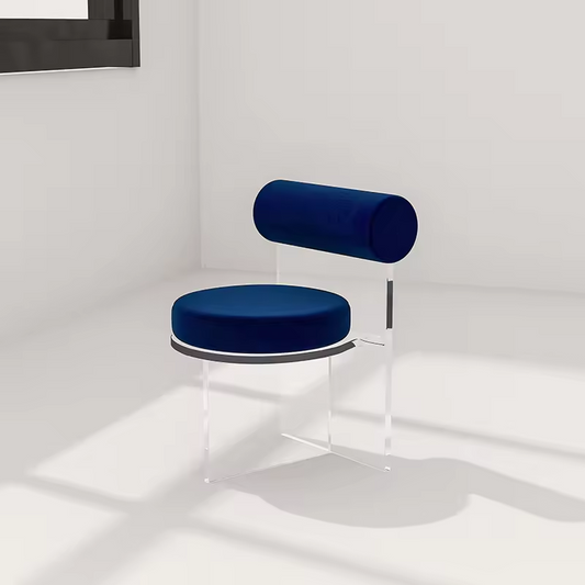 Lara - Modern acrylic Chair in Blue